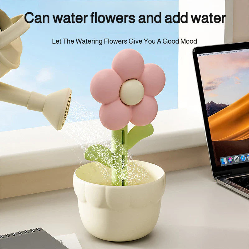 2-in-1 Flower Humidifier Night Light