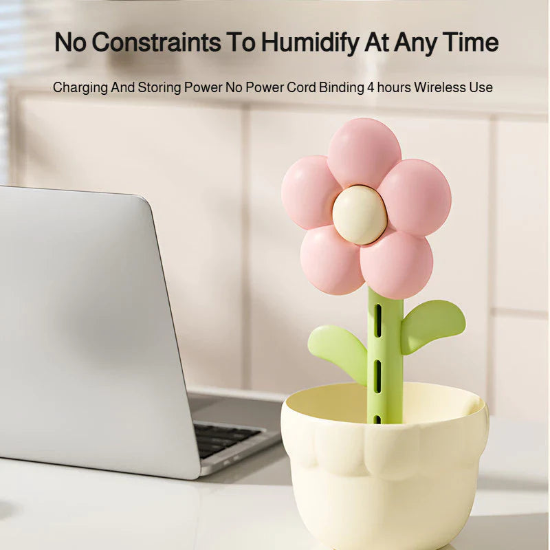 2-in-1 Flower Humidifier Night Light