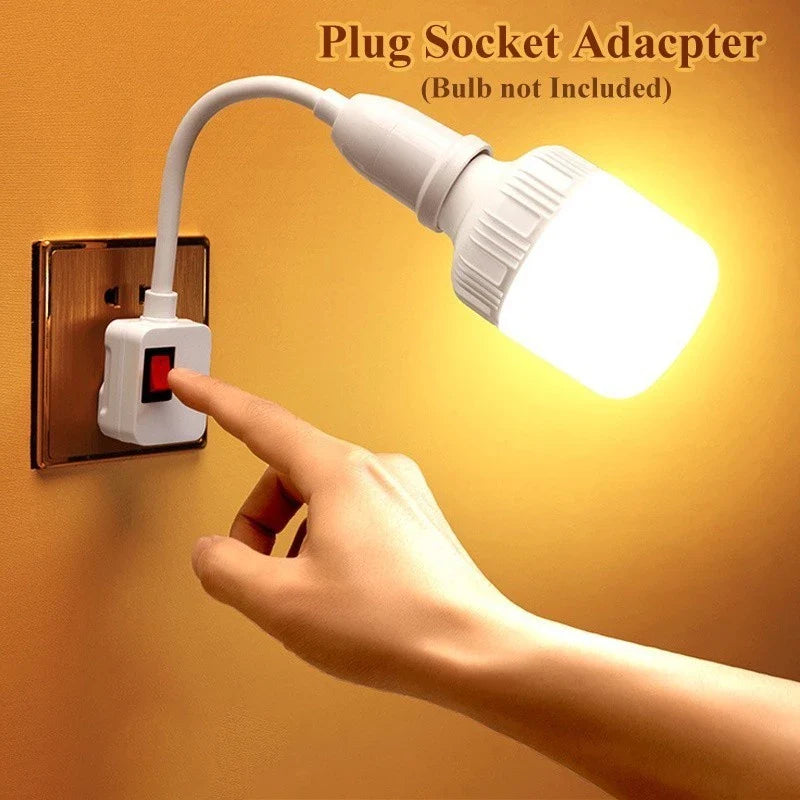 Instant Lighting Solution – Universal Bulb Socket with Switch