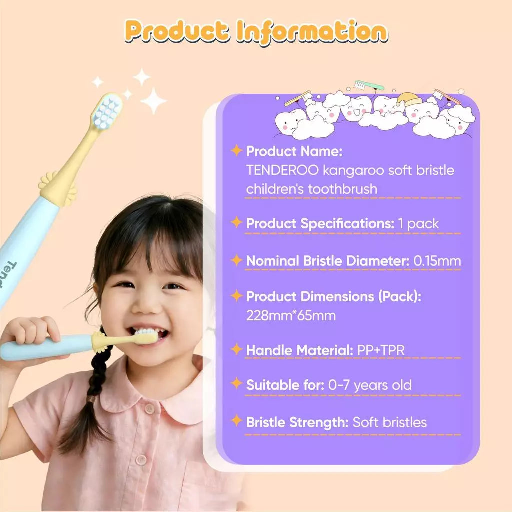 Tenderoo Age 0-7 Soft Bristles Toothbrush