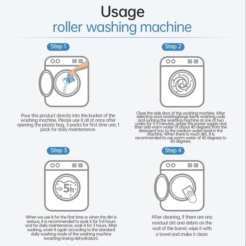 Universal Washing Machine Cleaner Deodorizer Powder