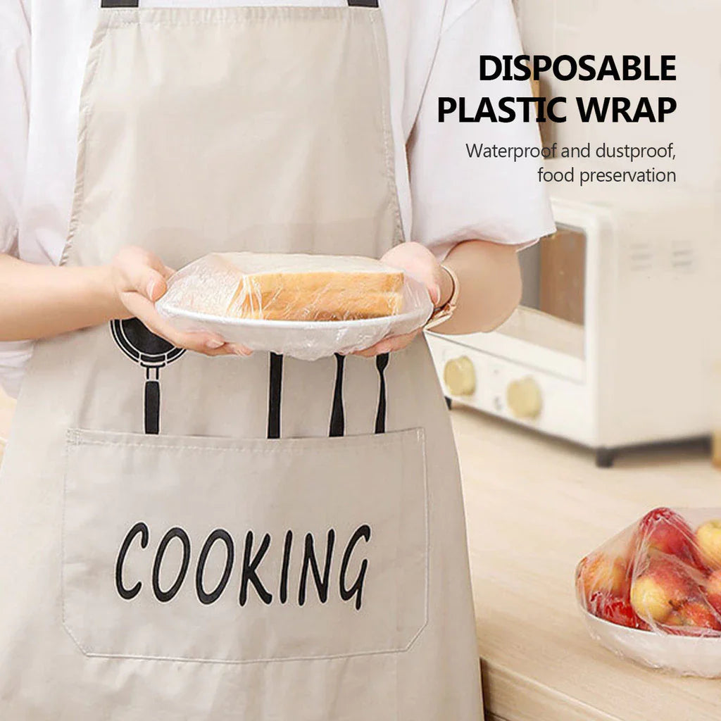 100Pcs Disposable Plastic Food Cover