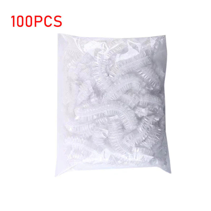 100Pcs Disposable Plastic Food Cover