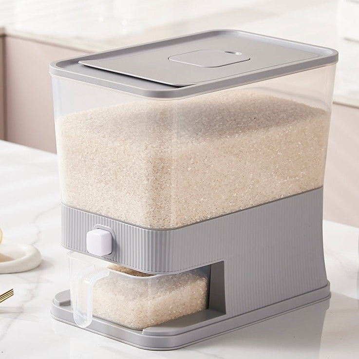 Rice Dispenser with Measuring Cup